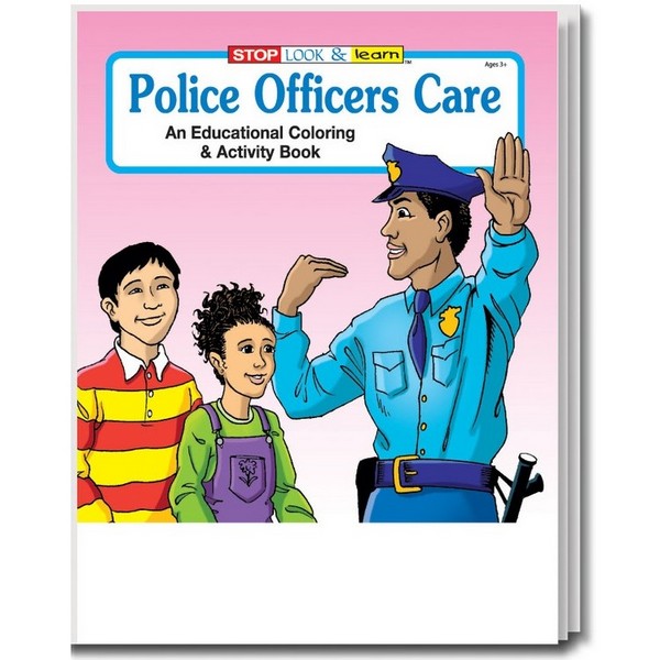 CS0170B Police Officers Care Coloring and Activity BOOK Blank No Impri